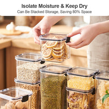 Load image into Gallery viewer, 460-1800ml Stackable Kitchen Sealed Jar Plastic Food Storage Box Multigrain Tank Bottle Dried Fruit Tea Storage Containers

