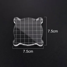 Load image into Gallery viewer, Acrylic Block For Clear Stamp Cling Mounted Rubber Stamps DIY Scrapbooking Photo Album Decorative Handmade Tool Wax Stamp Pad
