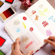 Load image into Gallery viewer, Acrylic Block For Clear Stamp Cling Mounted Rubber Stamps DIY Scrapbooking Photo Album Decorative Handmade Tool Wax Stamp Pad
