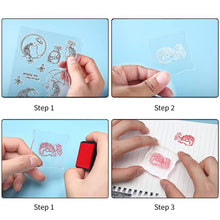 Load image into Gallery viewer, Acrylic Block For Clear Stamp Cling Mounted Rubber Stamps DIY Scrapbooking Photo Album Decorative Handmade Tool Wax Stamp Pad

