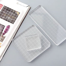 Load image into Gallery viewer, Acrylic Block For Clear Stamp Cling Mounted Rubber Stamps DIY Scrapbooking Photo Album Decorative Handmade Tool Wax Stamp Pad
