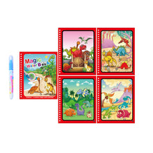 Load image into Gallery viewer, Reusable Magic Children's Water Painting Book Coloring Book with Drawing Pen Sensory Early Education Toys Baby Graffiti Picture Book Kindergarten
