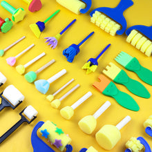 Load image into Gallery viewer, 3/4/5pcs Kids Drawing Toys Sponge Brush Kit DIY Painting Brush Sponge Flower Stamp Kids Eearly Education Art Start Learning Tools
