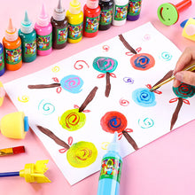 Load image into Gallery viewer, Kids Drawing Toys Sponge Brush Kit DIY Painting Brush Sponge Flower Stamp Kids Eearly Education Art Start Learning Tools
