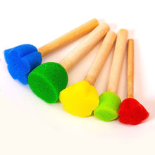 Load image into Gallery viewer, Kids Drawing Toys Sponge Brush Kit DIY Painting Brush Sponge Flower Stamp Kids Eearly Education Art Start Learning Tools
