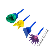Load image into Gallery viewer, Kids Drawing Toys Sponge Brush Kit DIY Painting Brush Sponge Flower Stamp Kids Eearly Education Art Start Learning Tools
