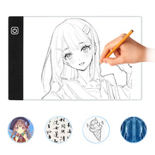 Load image into Gallery viewer, A5 Dimmable Led Light Drawing Copy Board Copy Pad Painting Tablet Tracing Light Easier for Diamond Painting Kids Educational Toys
