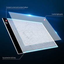 Load image into Gallery viewer, A5 Dimmable Led Light Drawing Copy Board Copy Pad Painting Tablet Tracing Light Easier for Diamond Painting Kids Educational Toys
