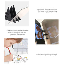Load image into Gallery viewer, Sketch Wizard Tracing Drawing Board Optical Draw Projector Kids LED Projection Drawing Copy Board Reflection Dimming Bracket
