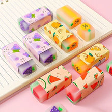 Load image into Gallery viewer, Kawaii Fruit Watermelon Common Lemon Eraser Rubber Eraser Primary Student Prizes Promotional Gift Stationery Erasers for Kids
