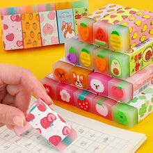 Load image into Gallery viewer, Kawaii Fruit Watermelon Common Lemon Eraser Rubber Eraser Primary Student Prizes Promotional Gift Stationery Erasers for Kids
