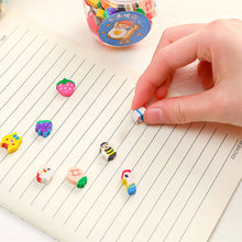 Load image into Gallery viewer, 50Pcs/box Cute Animal Fruits Pencil Eraser Rubber Eraser Primary Student Prizes Promotional Gift Stationery Erasers for Kids
