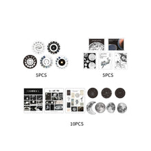 Load image into Gallery viewer, 20Pcs Planet Moon Space Vintage Scrapbook Sticker Paper Pack Deco Sticker For DIY Scrapbooking Journaling Craft Stickers
