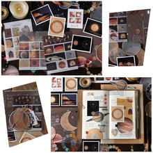 Load image into Gallery viewer, 20Pcs Planet Moon Space Vintage Scrapbook Sticker Paper Pack Deco Sticker For DIY Scrapbooking Journaling Craft Stickers
