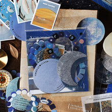 Load image into Gallery viewer, 20Pcs Planet Moon Space Vintage Scrapbook Sticker Paper Pack Deco Sticker For DIY Scrapbooking Journaling Craft Stickers
