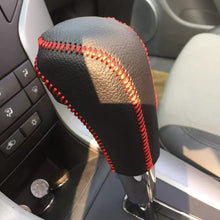 Load image into Gallery viewer, Leather Car Gear Shift Knob Cover Automatic Transmission Hand-stitched DIY Brake Cover For Chevrolet /Cruze Mairuibao 2016 - 2018
