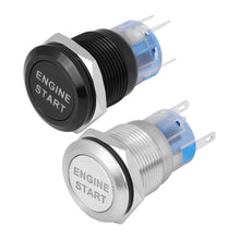 Load image into Gallery viewer, Car Engine Power Engine Start Switch Metal Button Start Stop Switch with LED Light Waterproof Switch DC12V
