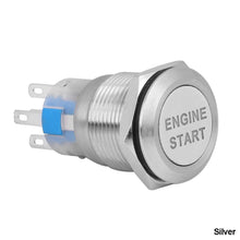 Load image into Gallery viewer, Car Engine Power Engine Start Switch Metal Button Start Stop Switch with LED Light Waterproof Switch DC12V
