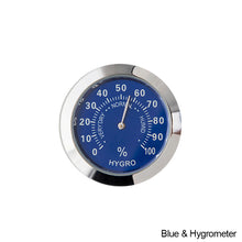 Load image into Gallery viewer, Car Interior Hygrometer Clock Monitor Thermometer Hygrometer Gauge Temp Gauge for Home Automobiles Decoration Ornament

