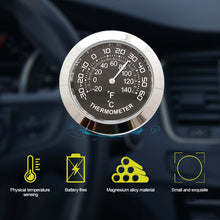Load image into Gallery viewer, Car Interior Hygrometer Clock Monitor Thermometer Hygrometer Gauge Temp Gauge for Home Automobiles Decoration Ornament
