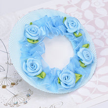 Load image into Gallery viewer, Girl Women Bun Cover Snood Hair Net Hair Nets Latin Ballet Dance Crochet Snoods Accessories With Flower
