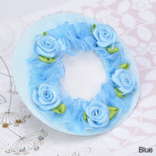 Load image into Gallery viewer, Girl Women Bun Cover Snood Hair Net Hair Nets Latin Ballet Dance Crochet Snoods Accessories With Flower
