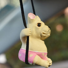Load image into Gallery viewer, Cute Dog Anime Car Swing Bulldog Resin Pendant Auto Rearview Mirror Ornaments Accessories

