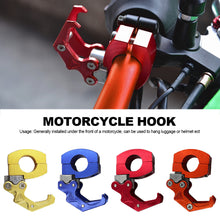 Load image into Gallery viewer, Aluminum Alloy Motorcycle Hook Hanger Luggage Bag Hanger Helmet Claw Hook Carry Holder
