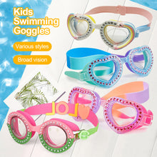 Load image into Gallery viewer, Children's Swimming Goggles Cartoon Heart Shape UV Fogging Proof Swim Training Glasses For Children Kids Gifts
