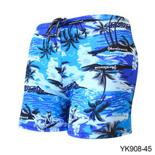 Load image into Gallery viewer, Men's Colorful Print Quick Dry Swimwear Men Trunks Swim Shorts Slim Fit Swimming Trunks for Beach Surf Beachwear
