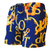 Load image into Gallery viewer, Men's Colorful Print Quick Dry Swimwear Men Trunks Swim Shorts Slim Fit Swimming Trunks for Beach Surf Beachwear
