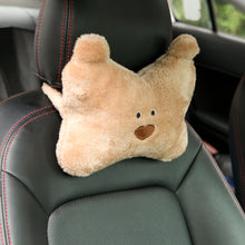 Load image into Gallery viewer, Bear Car Headrest Waist Plush Pillow Soft Cartoon Creative Cute Goddess Pillow Car Interior Accessories

