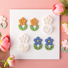 Load image into Gallery viewer, Flower Leaves Polymer Clay Earring Cutter Cutting Mold DIY Plants Earrings Jewelry Pendant Embossing Making Tool
