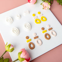 Load image into Gallery viewer, 5pcs/set Geometry Polymer Clay Earring Cutter Cutting Mold Set DIY French Style Earrings Jewelry Pendant Embossing Making Tool
