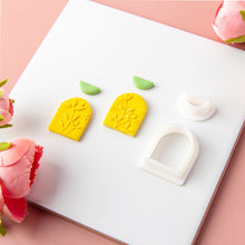 Load image into Gallery viewer, Heart Geometry Polymer Clay Earring Cutter Cutting Mold Set DIY French Style Earrings Jewelry Pendant Embossing Making Tool
