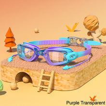 Load image into Gallery viewer, Children's Electroplating Swimming Goggles Anti-Fog HD Swimming Glasses
