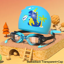 Load image into Gallery viewer, Children's Electroplating Swimming Goggles Anti-Fog HD Swimming Glasses
