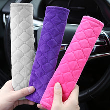 Load image into Gallery viewer, 1Pc Car Soft Plush Seat Belt Cover Auto Seat Belt Covers Safety Belts Shoulder Guard Protection Auto Interior Accessories
