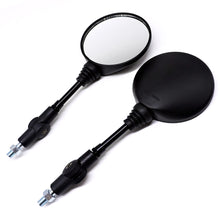 Load image into Gallery viewer, 1Pair Universal Motorcycle Rearview Mirror Side Mirror with 10mm Thread Anti-fall Folding Round Handlebar Rearview Mirror for Honda kawasaki
