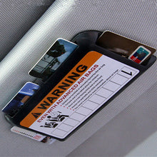 Load image into Gallery viewer, Car Sun Visor Card Holder Phone Number Plate Car Accessories Card Storage Car Card Slot Multi-function Storage Box Glasses Clip Car Styling
