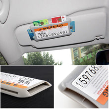 Load image into Gallery viewer, Car Sun Visor Card Holder Phone Number Plate Car Accessories Card Storage Car Card Slot Multi-function Storage Box Glasses Clip Car Styling
