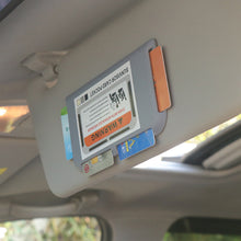 Load image into Gallery viewer, Car Sun Visor Card Holder Car Accessories Card Storage Car Card Slot Multi-function Storage Box Glasses Clip Car Styling
