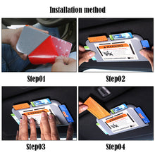 Load image into Gallery viewer, Car Sun Visor Card Holder Car Accessories Card Storage Car Card Slot Multi-function Storage Box Glasses Clip Car Styling
