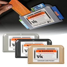 Load image into Gallery viewer, Car Sun Visor Card Holder Car Accessories Card Storage Car Card Slot Multi-function Storage Box Glasses Clip Car Styling
