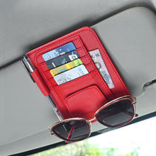 Load image into Gallery viewer, Multi-Pocket Car Sun Visor Organizer Auto Interior Accessories Pocket Organizer Car Document Storage Pouch Pen Holder
