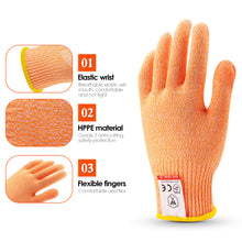 Load image into Gallery viewer, Level 5 HPPE EN388 Safety Gloves Cut Resistant Anti-Puncture Work Protection Gloves Grinding Welding Work Gloves Anti Cut Gloves For Kitchen Garden
