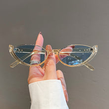 Load image into Gallery viewer, Small Cat Eye Sunglasses Women Trendy Vintage Composite Shades Eyewear Fashion Luxury Brand Designer Sun Glasses
