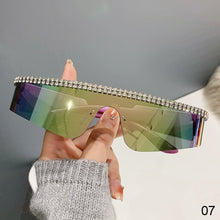 Load image into Gallery viewer, Y2k Women Glasses Rimless Dot Drill Sunglasses Small Frame Sunglasses Unpolarized Personalized Sunglasses Fashion Outdoor Sunglasses
