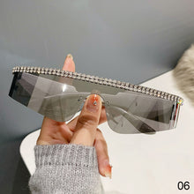 Load image into Gallery viewer, Y2k Women Glasses Rimless Dot Drill Sunglasses Small Frame Sunglasses Unpolarized Personalized Sunglasses Fashion Outdoor Sunglasses
