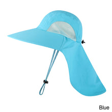 Load image into Gallery viewer, Wide Brim Bucket Hat with Neck Cover Quick Dry Large Brim Fishing Hat Outdoor Sports Jungle Hiking Hat Men Fishermen Sun Hat Cap

